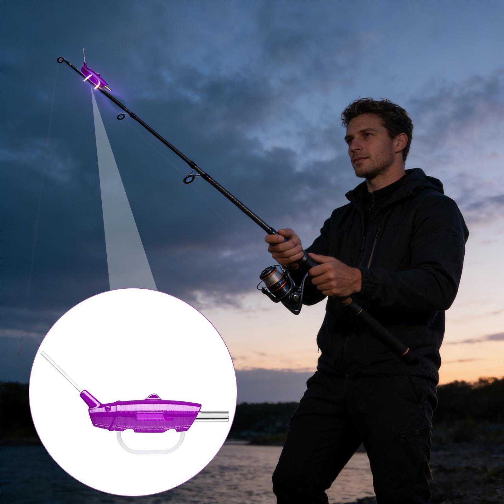 Bite Alarm - Angelruten-Bissalarm, LED-Warnleuchte für Angler, Fischer, Männer,