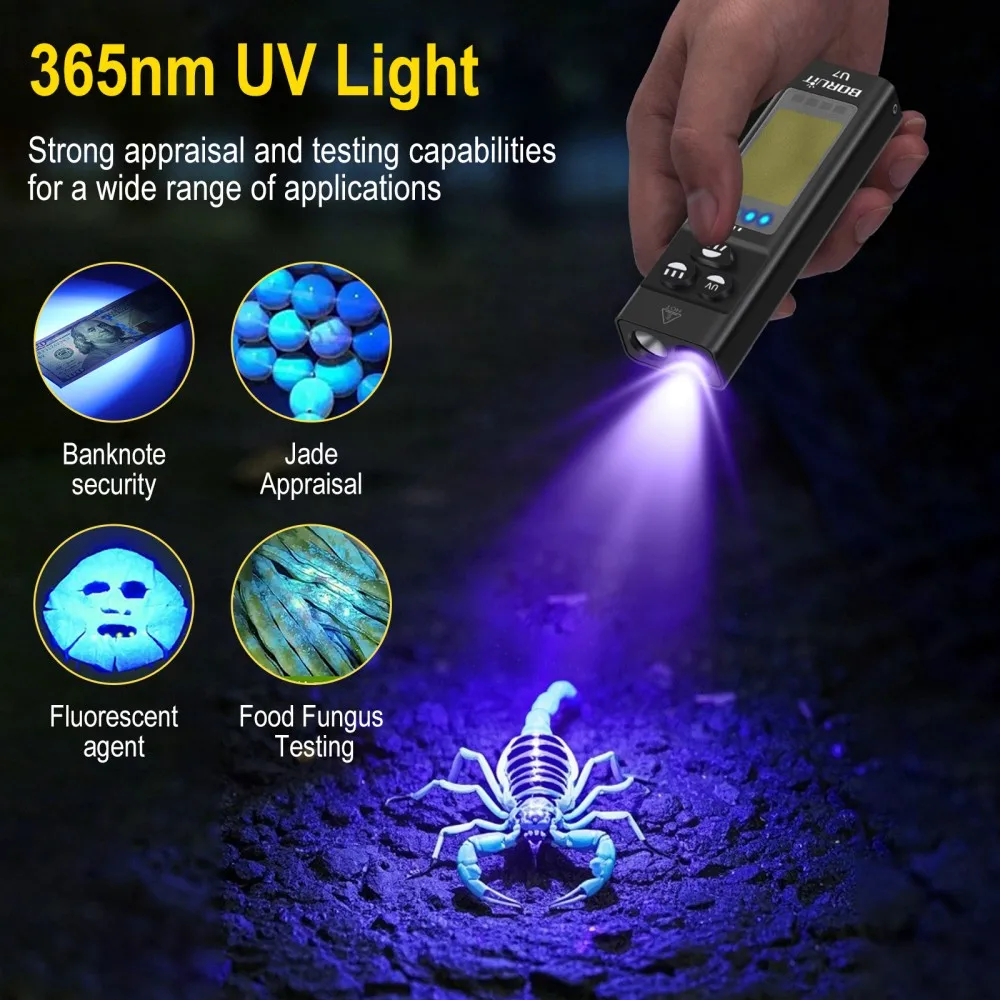 BORUiT U7 UV-LED-EDC-Taschenla – Fishing Light Bewertung und Preis