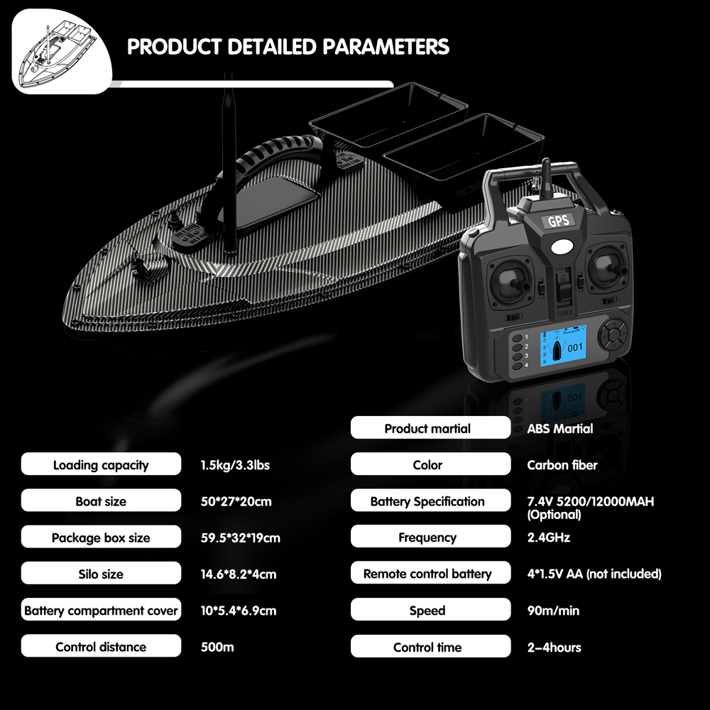 V070 12000mah/5200mah rc Köder – Fish Finder Gps Bewertung und Preis