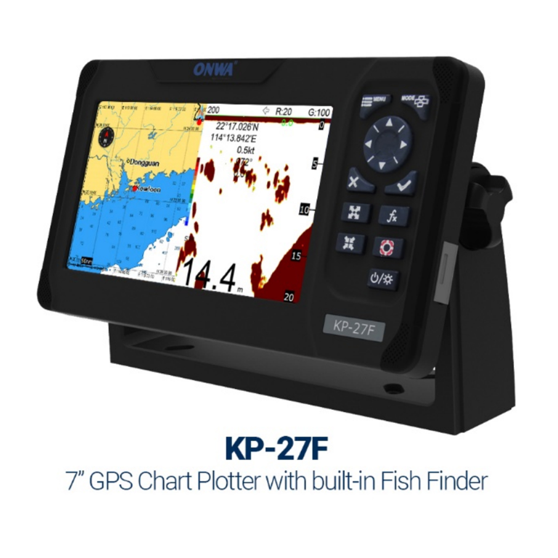 ONWA KP-27F 7-Zoll-Marine-GPS- – Fish Finder Transducer Bewertung und Preis